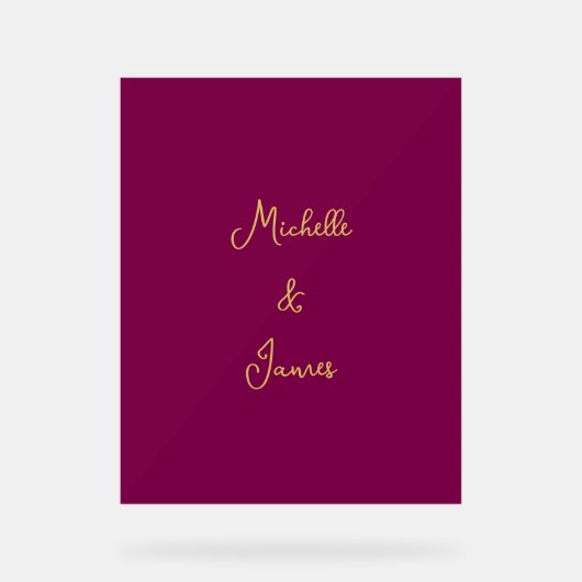 Couleurs Vin & Or Professionnel Tendance Moderne (Recto)