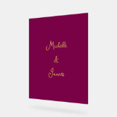 Couleurs Vin & Or Professionnel Tendance Moderne (Angle)