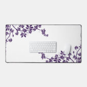 Couleurs violettes blanches Conception de la vigne (Clavier et souris)