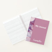 Couleurs violettes foncées sur le journal Arrière  (Intérieur)