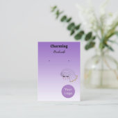 Couleurs violettes, Jolie Fille Cartes D'Oreille V (Debout devant)