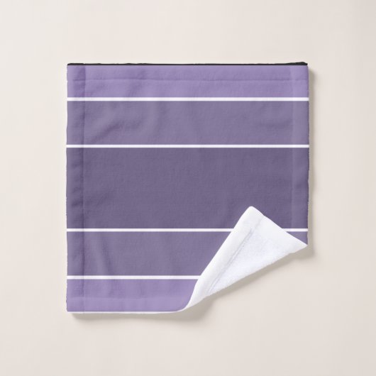 Couleurs violettes monogrammes avec blanc (Gant de toilette)