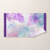 Couleurs violettes, vertes, roses, élégantes (Serviette à main)