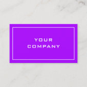 Couleurs violettes violettes Carte de visite votre (Devant)