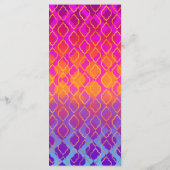 Couleurs vives Arabian Marocain Glam Party Menu (Dos)