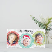 Couleurs vives Carte photo de vacances / Blanc (Debout devant)