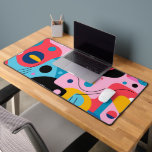 Couleurs vives formes géométriques modernes<br><div class="desc">Couleurs vives avec différentes formes blanches dans des couleurs différentes,  composition géométrique moderne.</div>