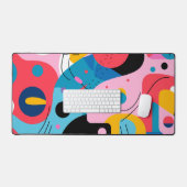 Couleurs vives formes géométriques modernes (Clavier et souris)