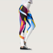 Couleurs vives Géométrique Abstrait Design Legging (Droite)