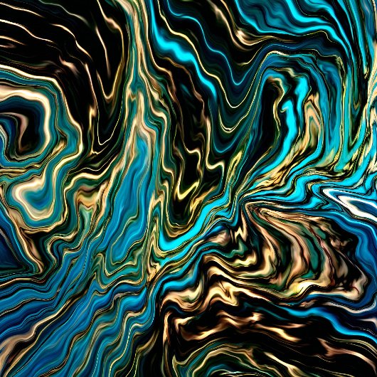 Couleurs vives Marbre Aqua Gold Serviettes ensembl