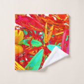 Couleurs vives Motif Abstrait (Gant de toilette)