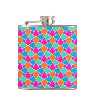 Couleurs vives Motif islamique Flacon de hanche