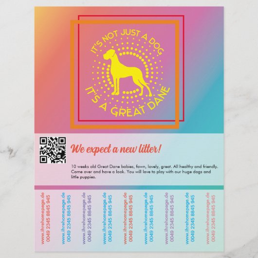 Couleurs vives vendant prospectus (Devant)