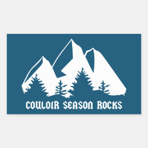Couloir Season Rocks Rechthoekige Sticker