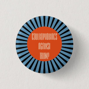 Coulrofobiacs tegen Trump Ronde Button 3,2 Cm