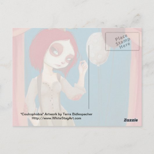 Coulrophobie - Mauvaise carte postale clown (Dos)