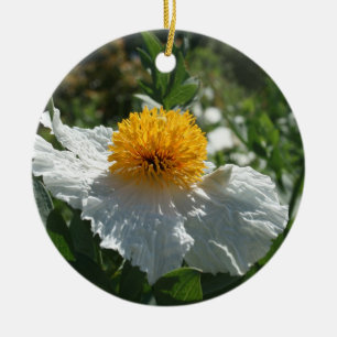 Coulter's Matilija Poppy Keramisch Ornament