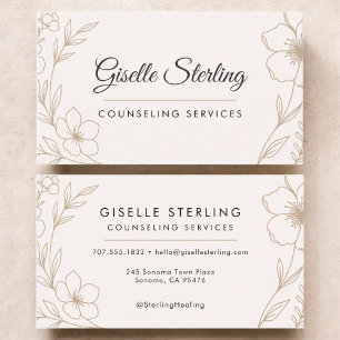 Counseling Services Botanische Bloemen Visitekaartje