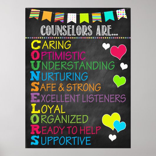 Counselor Acronym Rainbow Poster (Voorkant)