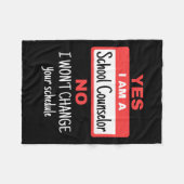Counselor Funny Appreciation Change Schema Fleece Deken (Voorkant (Horizontaal))