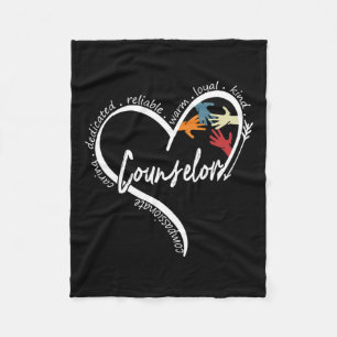 Counselor Graphic T - shirts Topjes Terug naar sch Fleece Deken