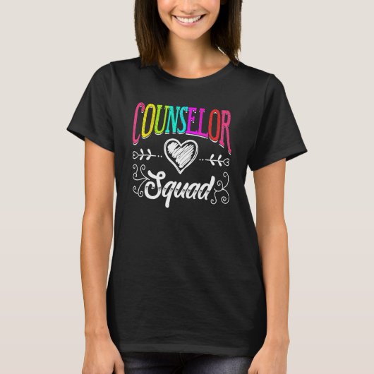 Counselor Squad Teacher Back To School T-shirt (Voorkant)