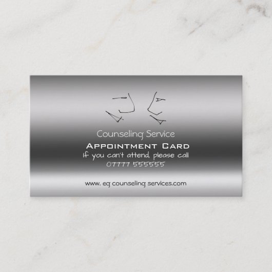 Counselor, Talking Head Appointcard Visitekaartje (Voorkant)