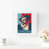 Count Arthur Strong wandklok Vierkante Klok (Huis)