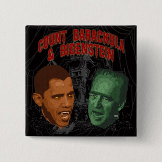 Count Barackula en Bidenstein Vierkante Button 5,1 Cm