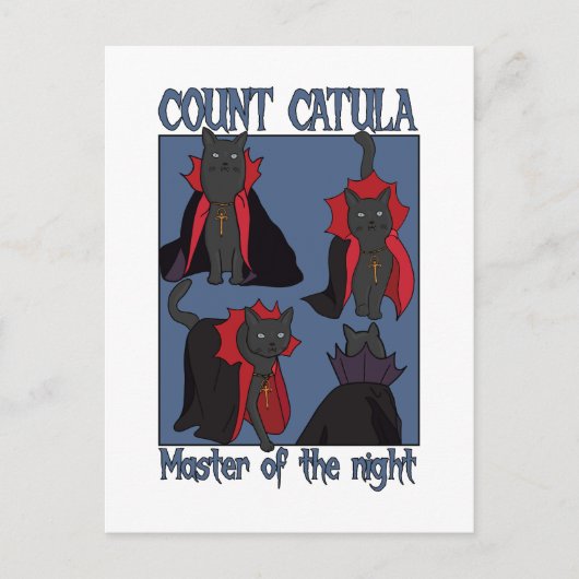 Count Catula Master of the Night Briefkaart (Voorkant)