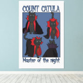 Count Catula Master of the Night Canvas Afdruk (Insitu (Houten vloer))