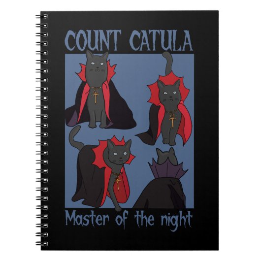 Count Catula Master of the Night Notitieboek (Voorkant)