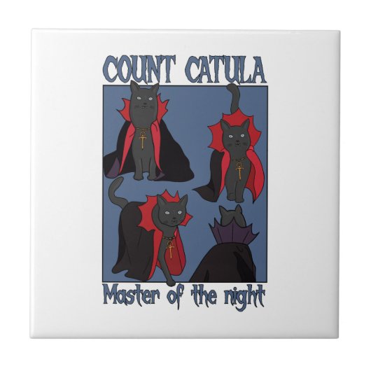Count Catula Master of the Night Tegeltje (Voorkant)