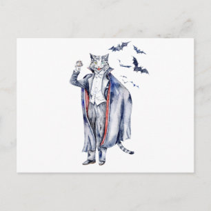 Count Catula Vampire Cat Briefkaart