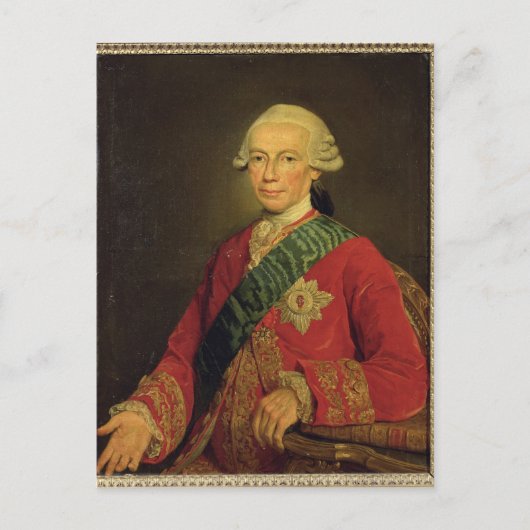 Count Claude-Louis-Robert de Saint-Germain 1777 Briefkaart (Voorkant)