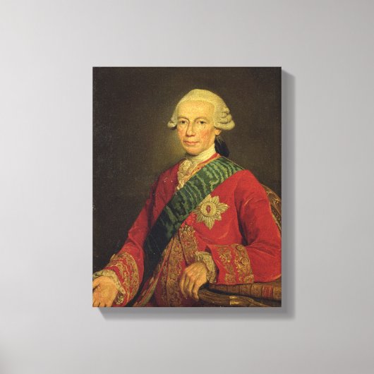 Count Claude-Louis-Robert de Saint-Germain 1777 Canvas Afdruk (Voorkant)