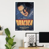 Count Dracula - Bela Lugosi 1931 Poster (Thuiskantoor)