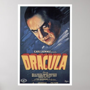 Count Dracula - Bela Lugosi 1931 Poster