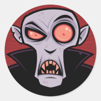 Count Dracula Ronde Sticker