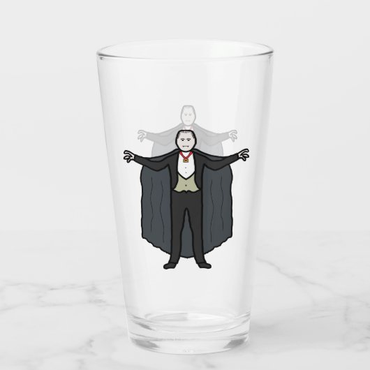 Count Dracula Vampire Glas (Achterkant)