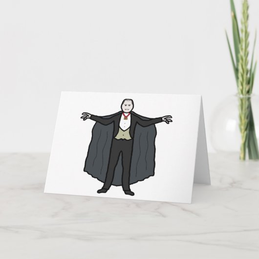 Count Dracula Vampire Kaart (Voorkant)