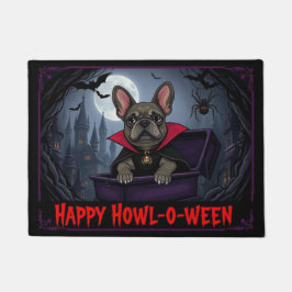 Count French Bulldog Happy Howl-o-ween Deurmat