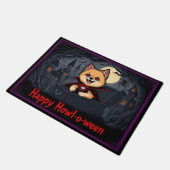 Count Pomeranian Happy Howl-o-ween Deurmat (Schuin)