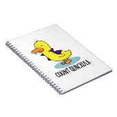 Count Quackula Funny Duck Pun Notitieboek (Rechterzijde)