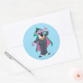 Count von Count Classic Style Ronde Sticker (Envelop)