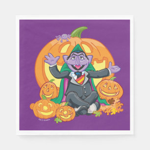 Count von Count Halloween Pumpkins Servet