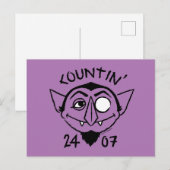 Count von Count Schaats Logo - Countin' 24/7 Briefkaart (Voorkant / Achterkant)
