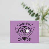 Count von Count Schaats Logo - Countin' 24/7 Briefkaart (Staand voorkant)