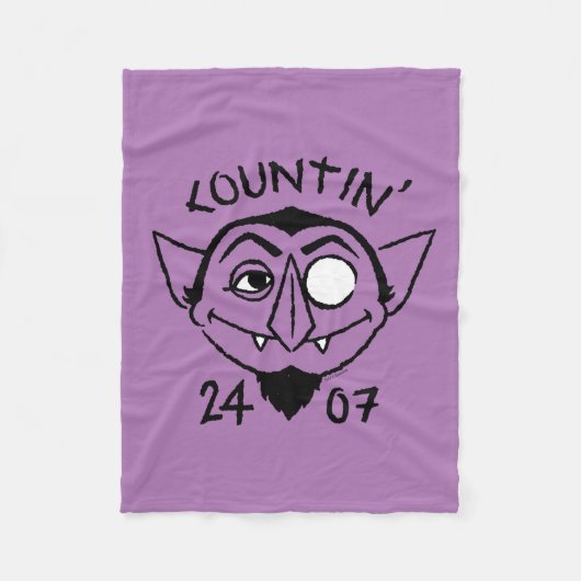 Count von Count Schaats Logo - Countin' 24/7 Fleece Deken (Voorkant)