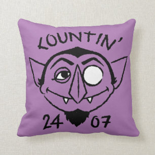 Count von Count Schaats Logo - Countin' 24/7 Kussen